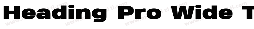 Heading Pro Wide Tri字体转换